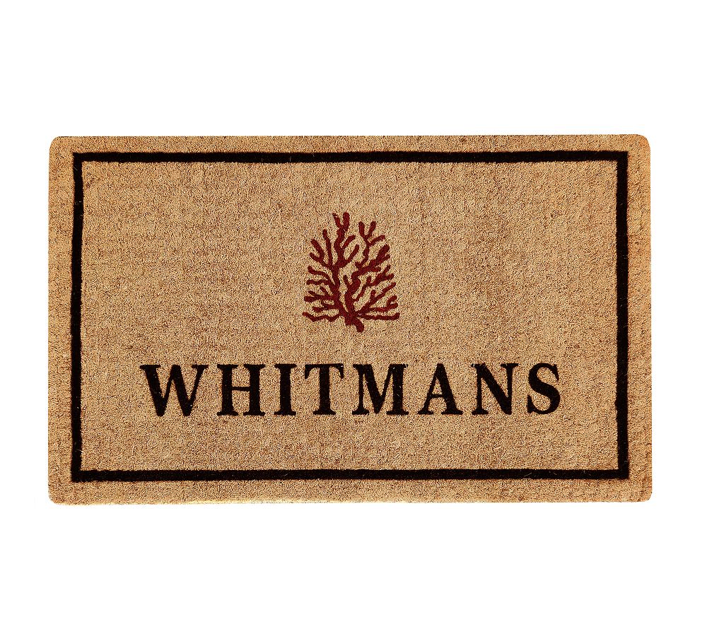 Coral Icon Personalized Doormat