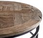 Parquet Round Reclaimed Wood Coffee Table (36&quot;)