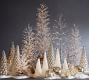 Lit Snowy Crystal Trees