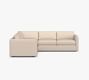 Carmel Slim Arm 3-Piece L-Shaped Sectional (110&quot;)