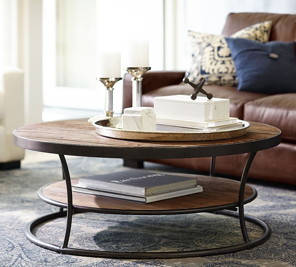 Pottery barn deals round coffee table