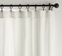 Custom Belgian Flax Linen Blackout Curtain - Ivory