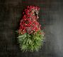 Lit Faux Pine &amp; Berries Gnome Wreath