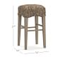 OPEN BOX: Seagrass Backless Counter Stool