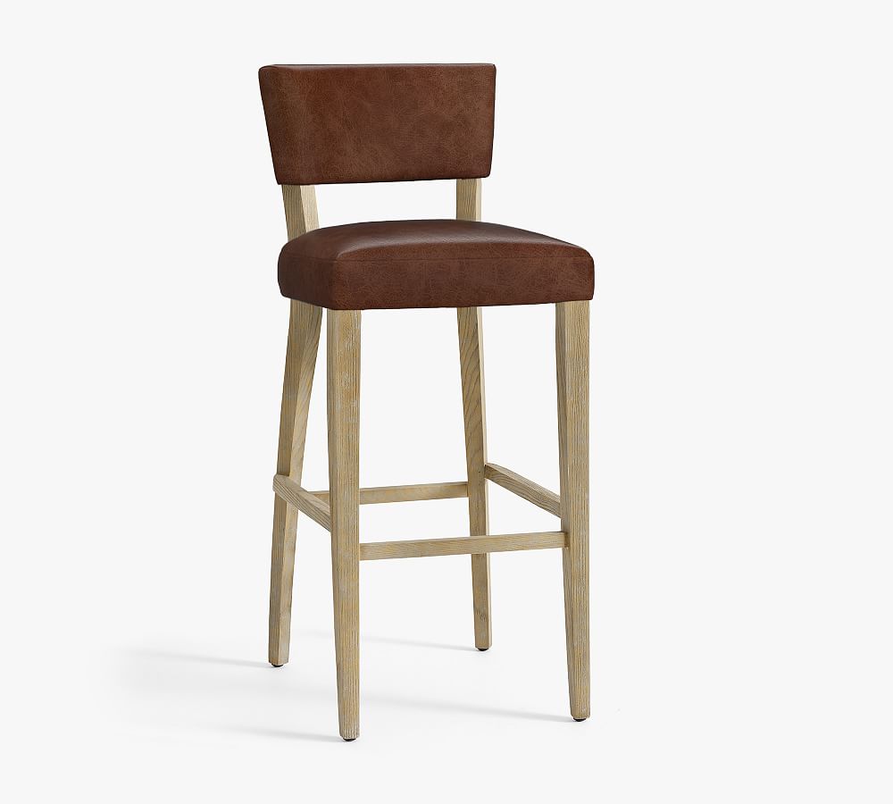 Payson Leather Stool