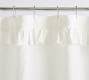 Belgian Flax Linen Ruffle Shower Curtain
