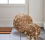 Rattan Orbs with Twinkle Lights - Set of 2