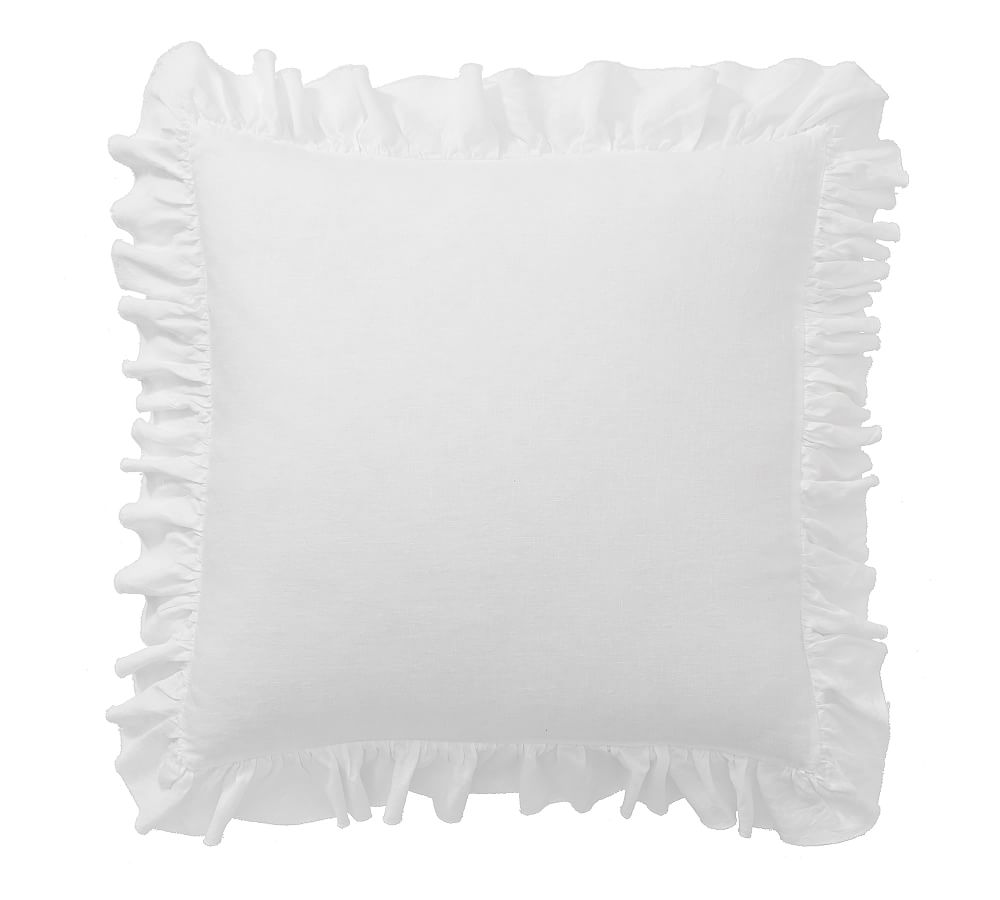 Belgian Flax Linen Fringe Ruffle Sham