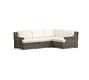 Huntington Wicker 4-Piece Slope Arm Outdoor Sectional (100&quot;)