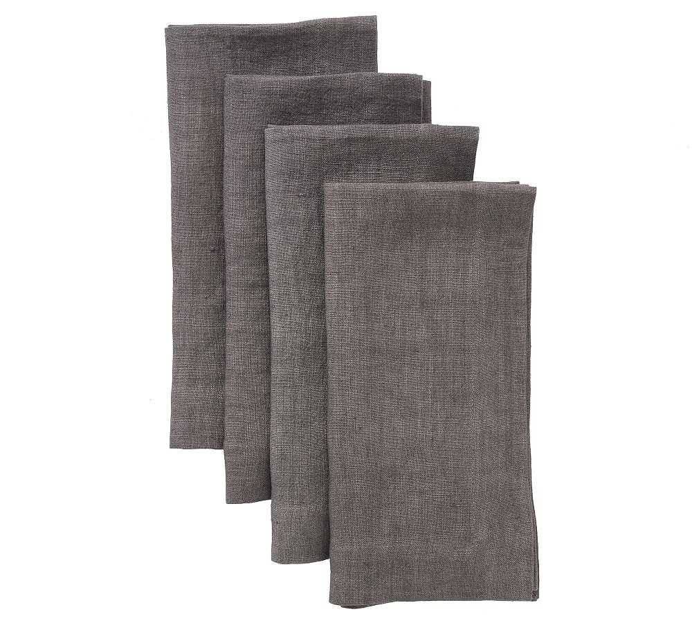 Mason Oversized Linen Napkins (Flint Color)