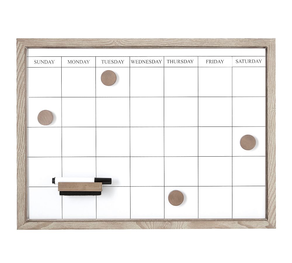 Daily Organization System Magnetic Whiteboard Calendar