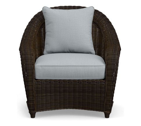 Roll Arm Lounge Chair Cushion Cover