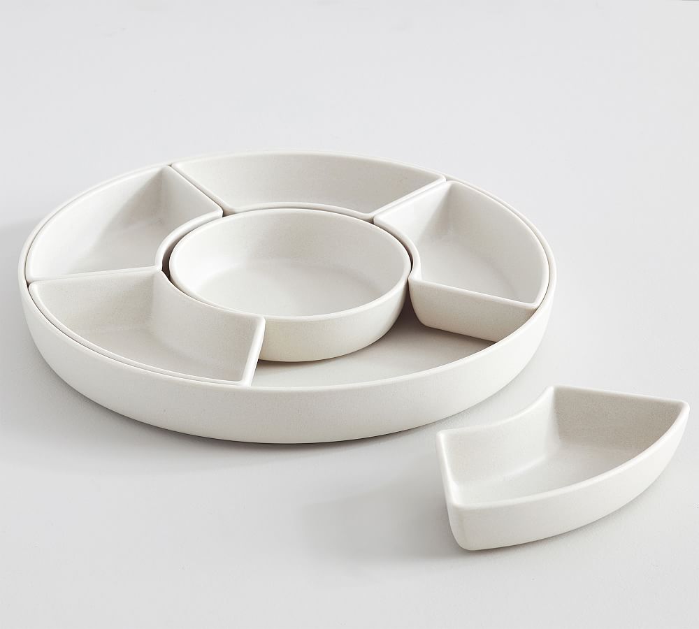 Mason Modern Outdoor Melamine Multi-Sectioned Serving Platter