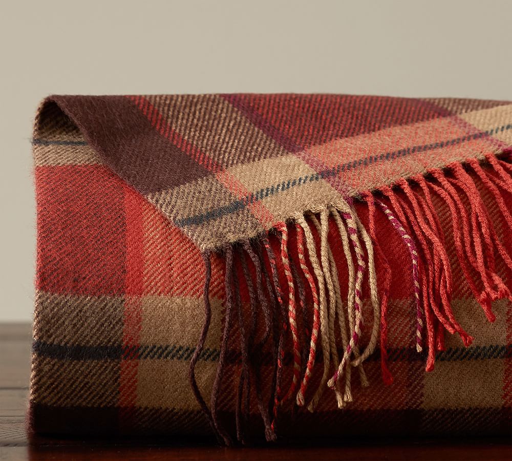 Pottery barn 2025 plaid blanket