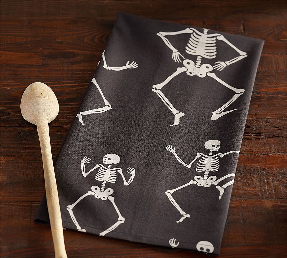 Party Skeleton Tea Towel