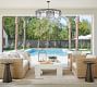 Easton Outdoor Recycled Glass Round Chandelier