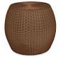 Palmetto All-Weather Wicker Side Table, Honey