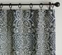 Emina Print Linen Cotton Rod Pocket Curtain