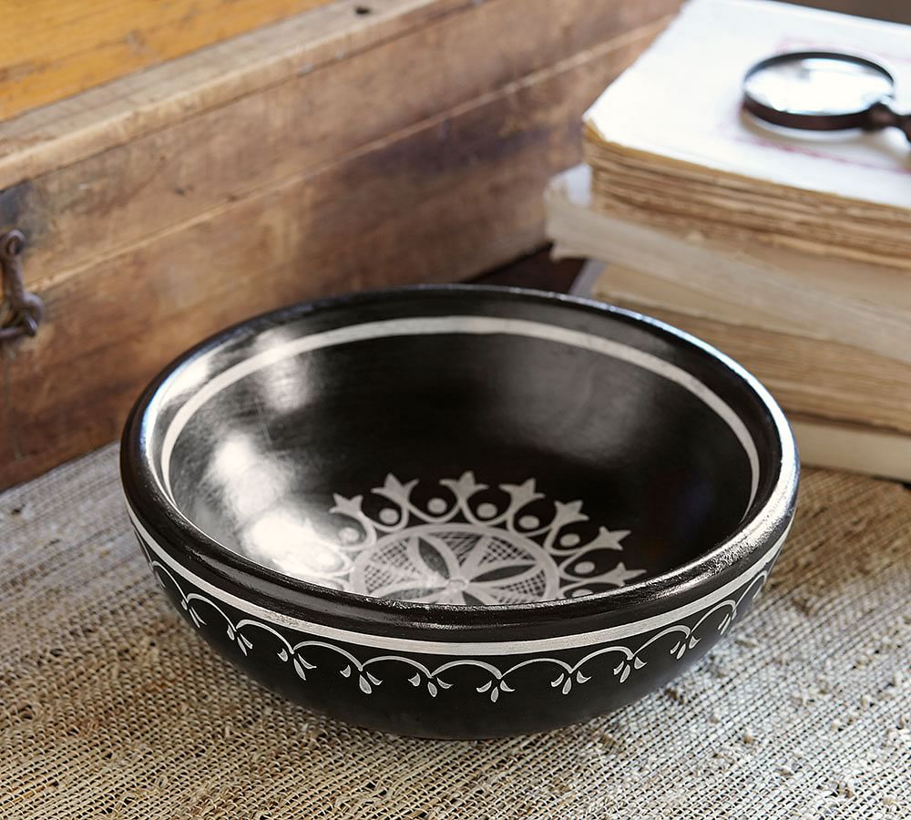 Black/Ivory Decorative Bowl
