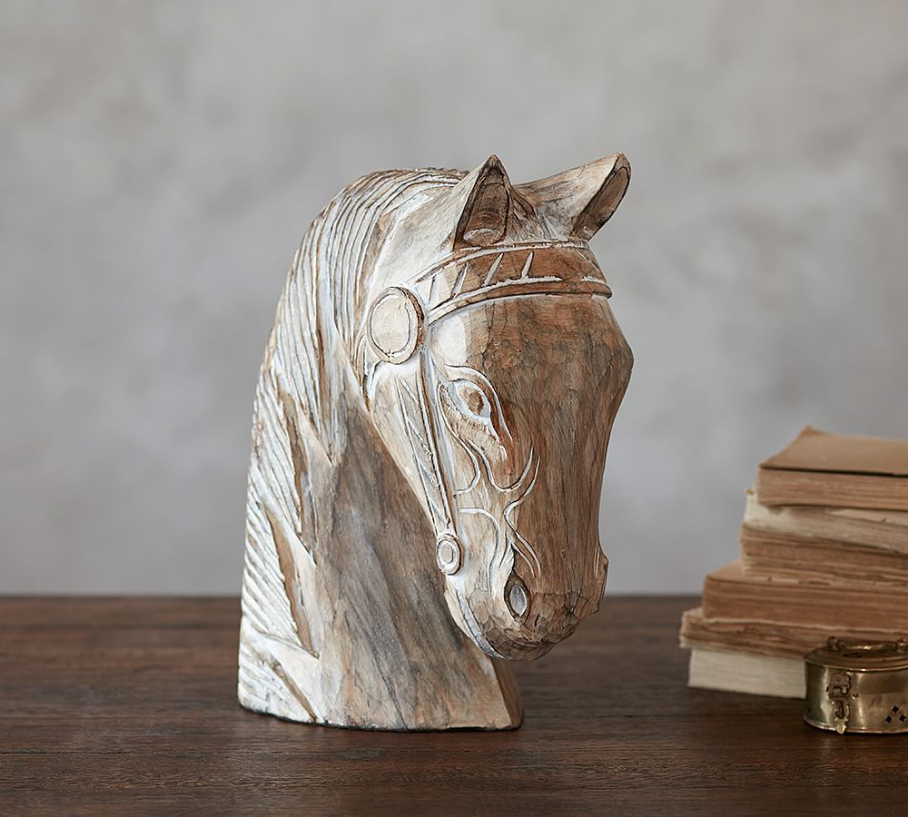 Weathered Wood Horse Head