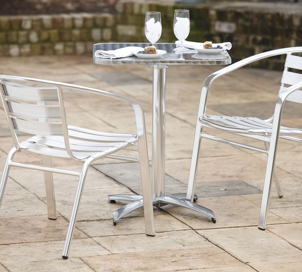 Armory 24&quot; Outdoor Folding Metal Bistro Table
