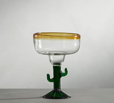 Uno Mas Cactus Margarita, Set of 4 | Pottery Barn