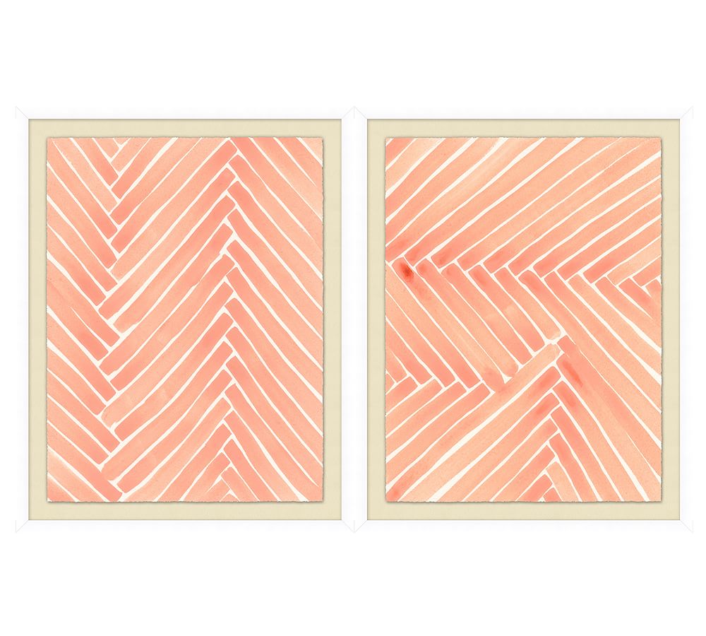 Blush Lines Paper Print