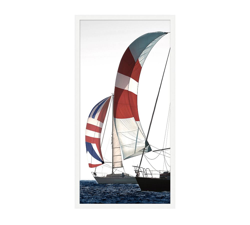 Proud Sails Framed Print