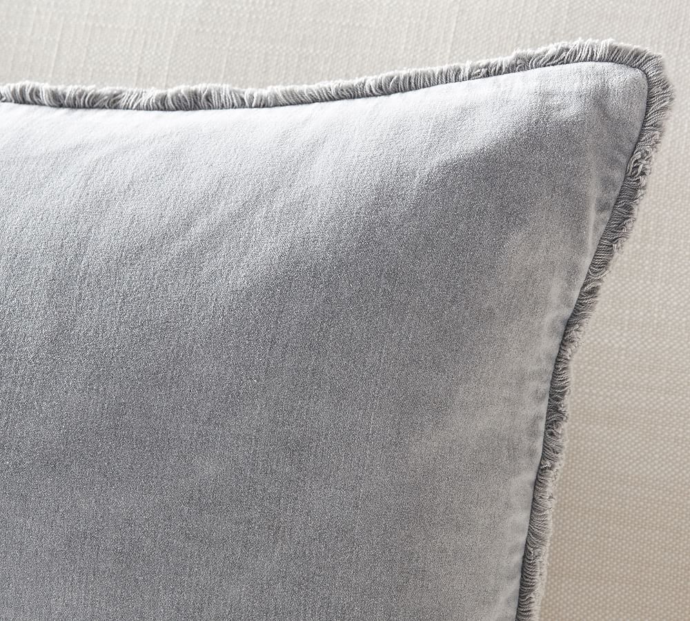 Pottery barn discount fringe velvet pillow