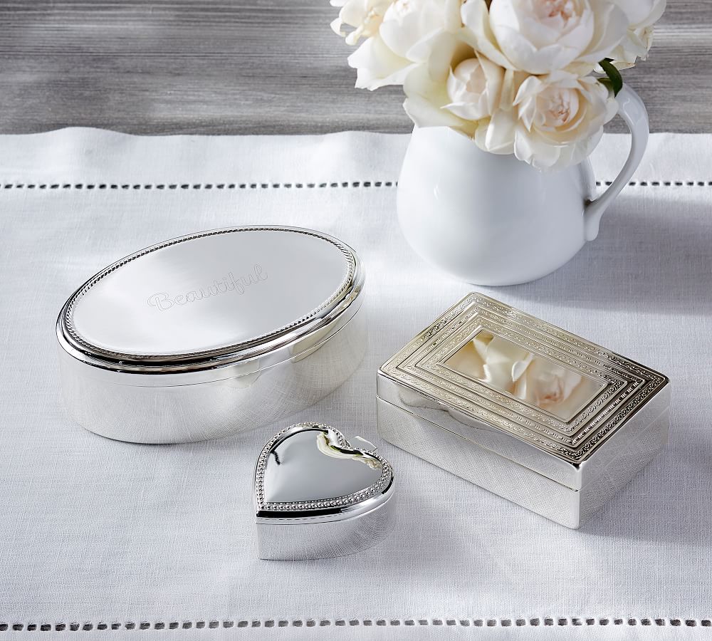 Eclectic Silver Jewelry Boxes