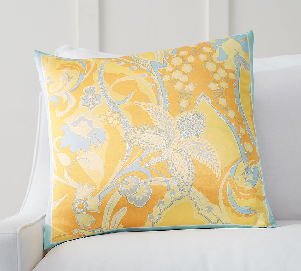 Floral Scarf Print Pillow Cover