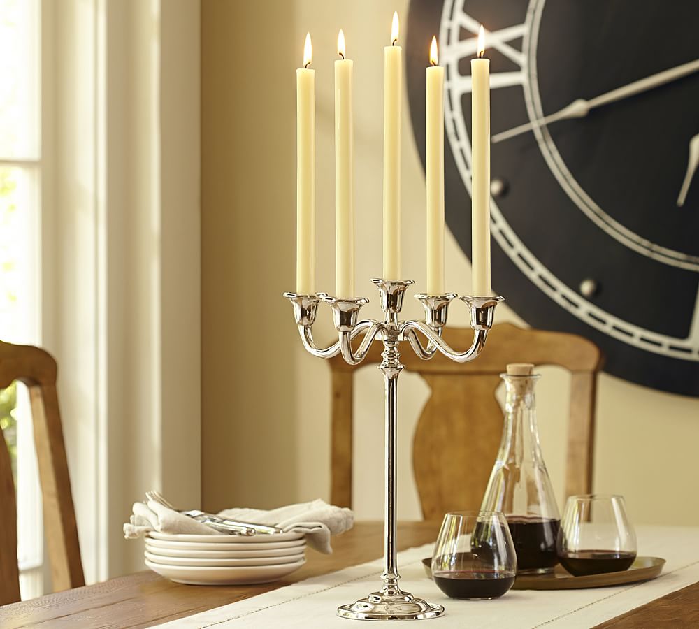 Eclectic Silver Candelabra