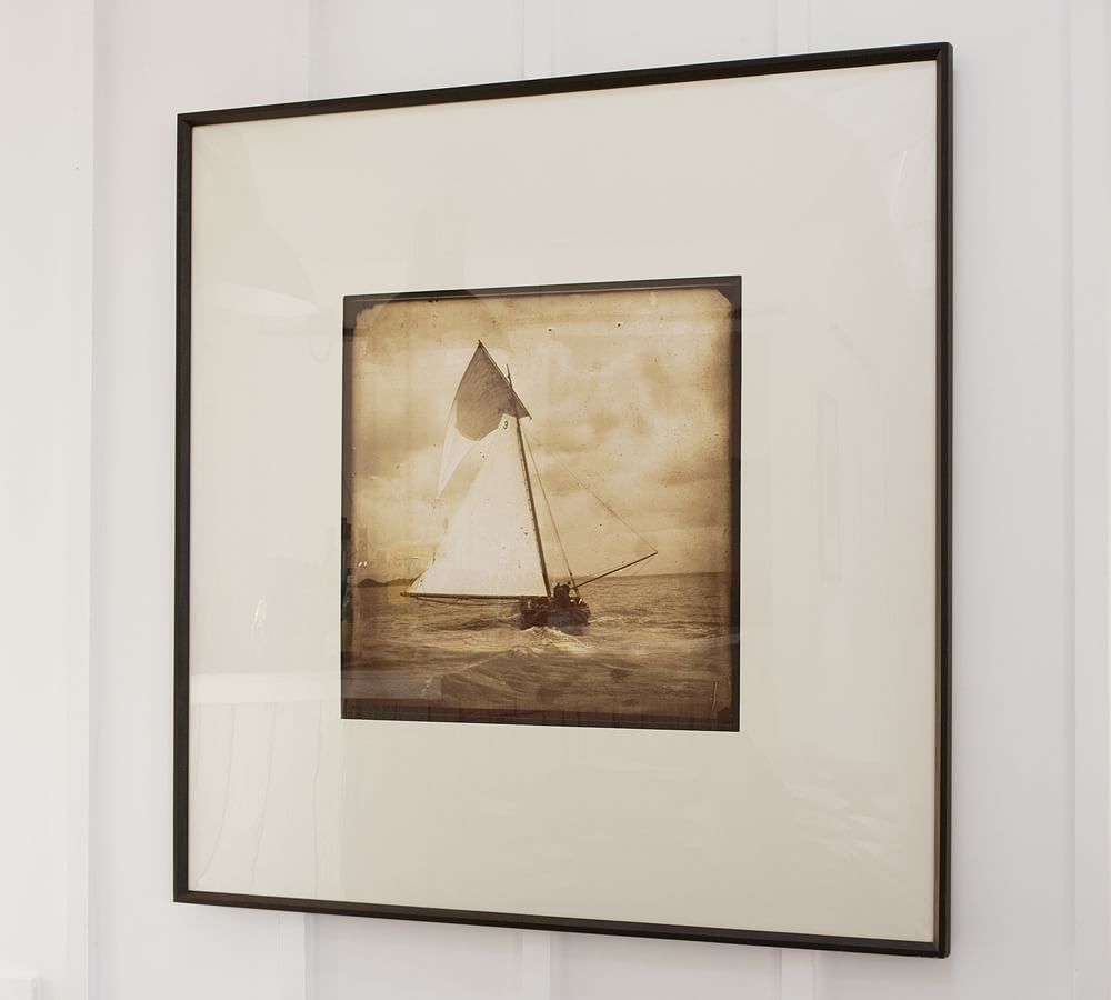 Framed Bay Sailboat Print