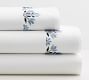 Blossom Embroidered Organic Percale Pillowcases - Set of 2