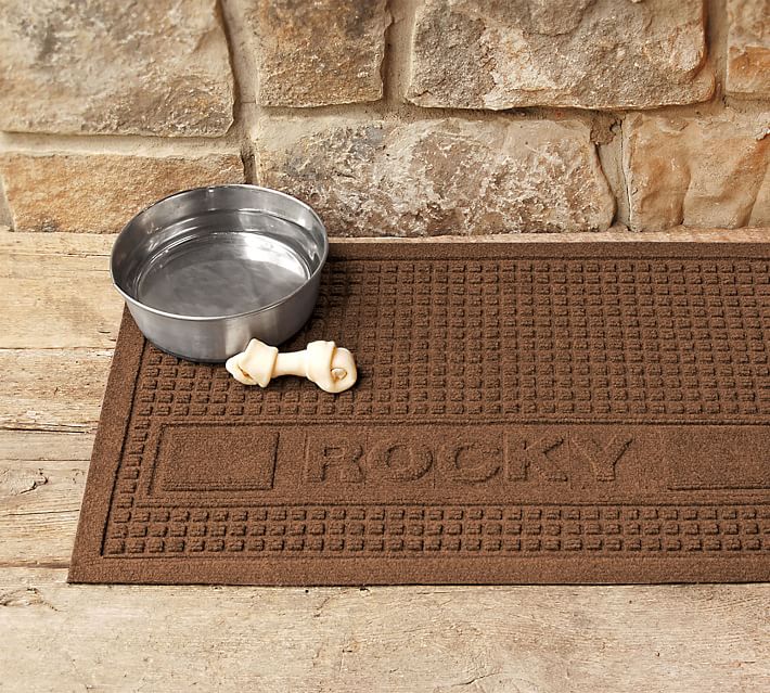 Waterhog Personalized Squares Pet Mat Pottery Barn