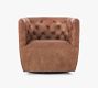 Mia Leather Swivel Chair