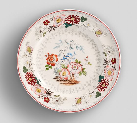 Vintage flower plates new arrivals