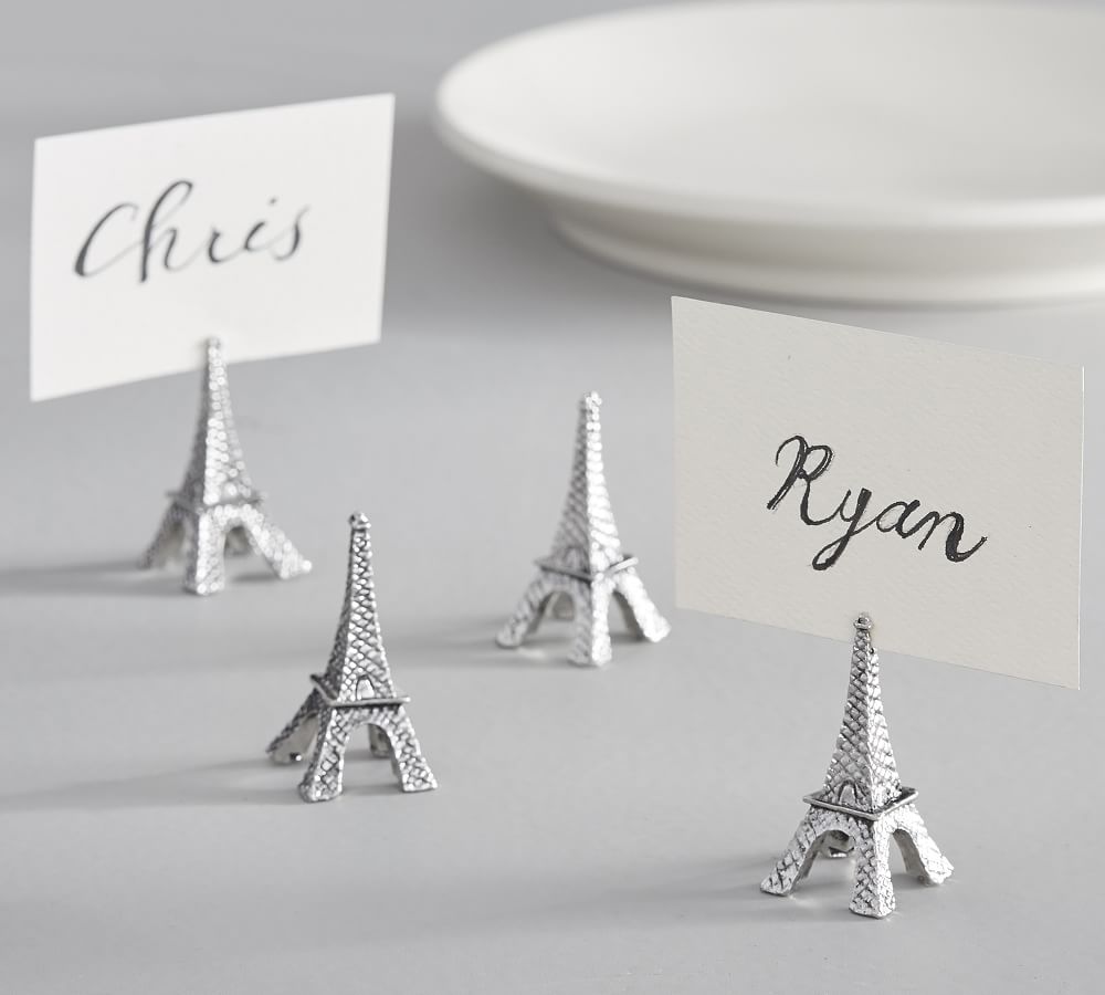 Eiffel Tower Place Card Holder, Set of4