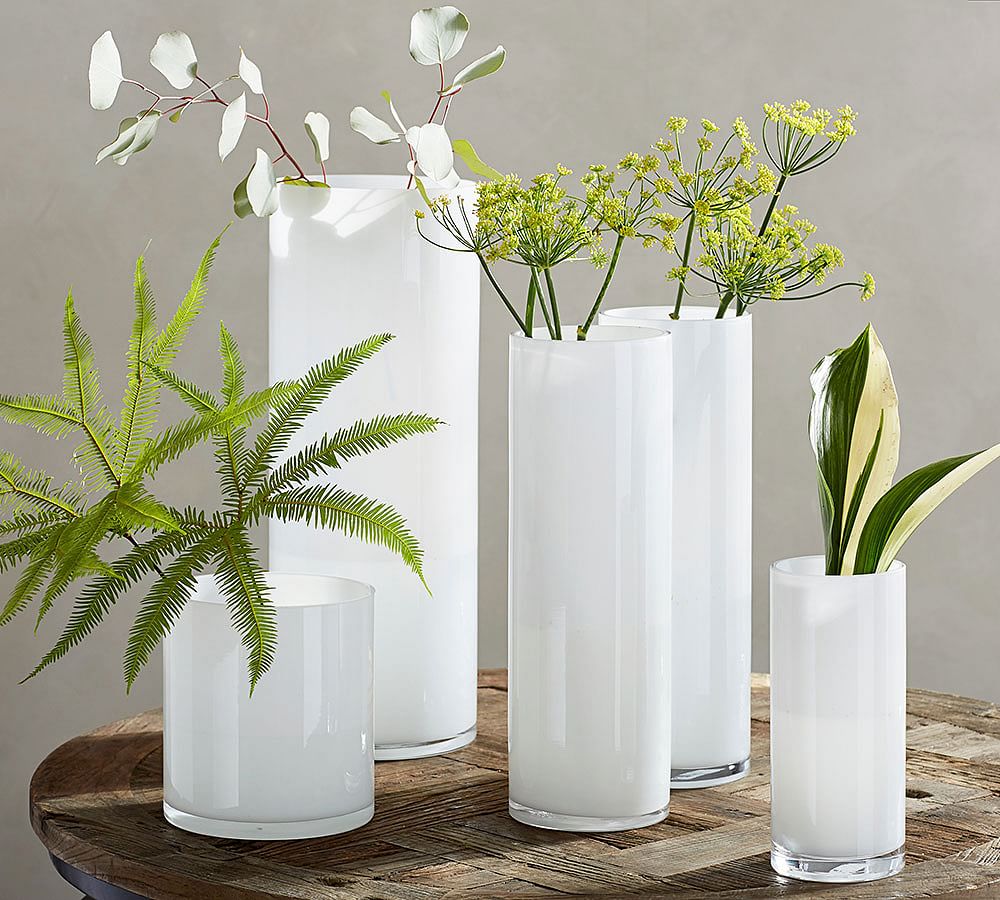 Monroe Vases - White