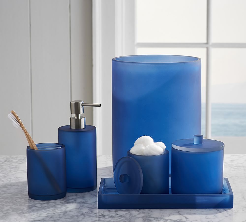 Serra Mix and Match Bath Accessories - Navy Blue