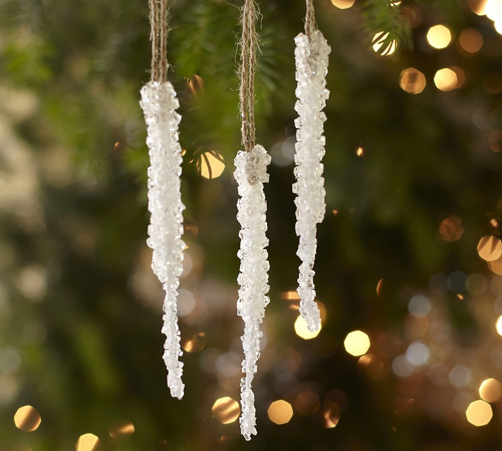 Crystallized Icicle Ornament