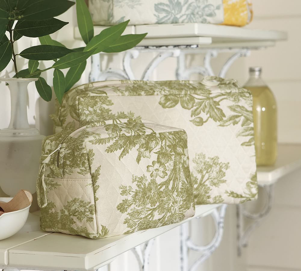 Matine Toile Cosmetic Bags, Set of 2