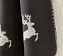 Stag Jacquard Sherpa Back Throw Blanket