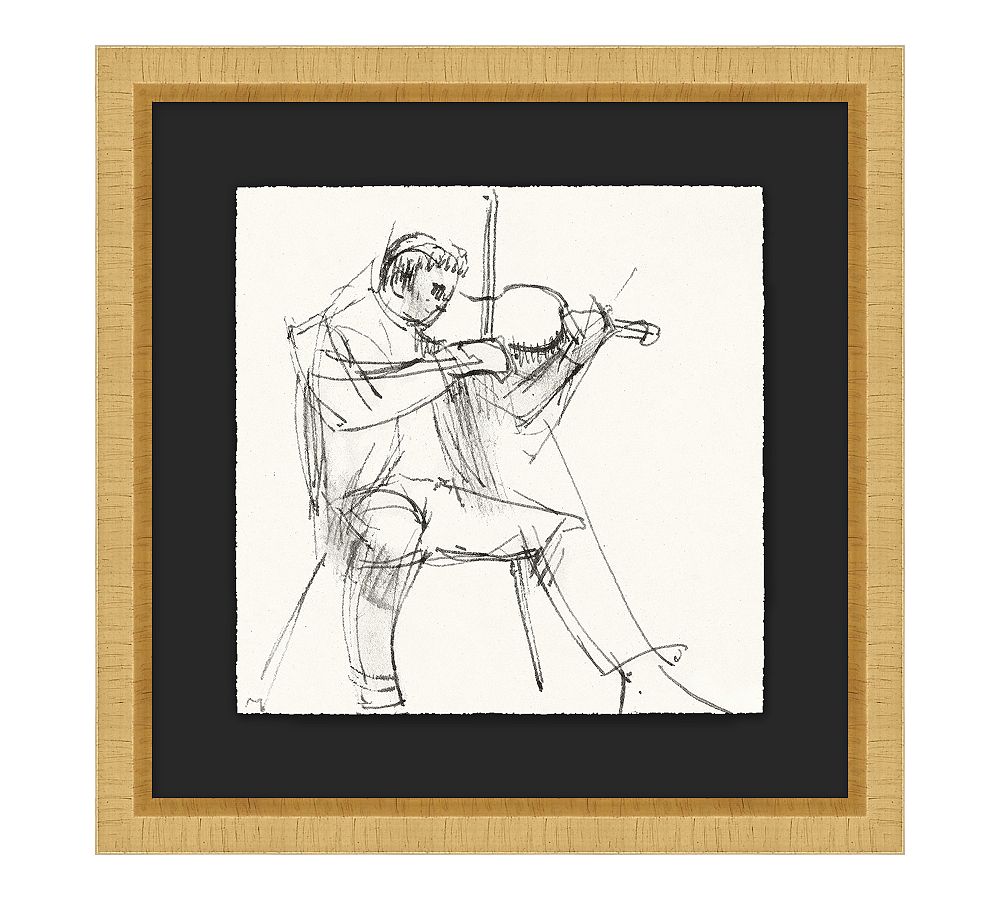 String Musician Framed Print