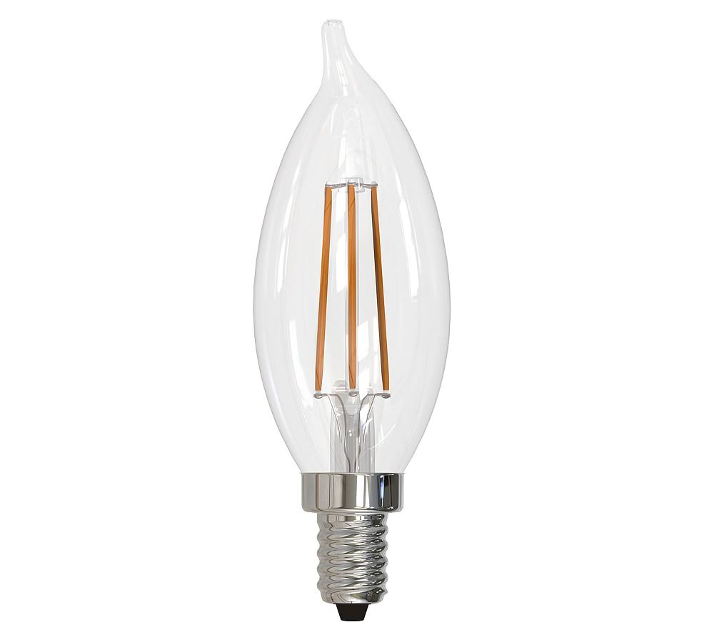 CA10 Filament Flame Candelabra LED Bulb - Pack of 4