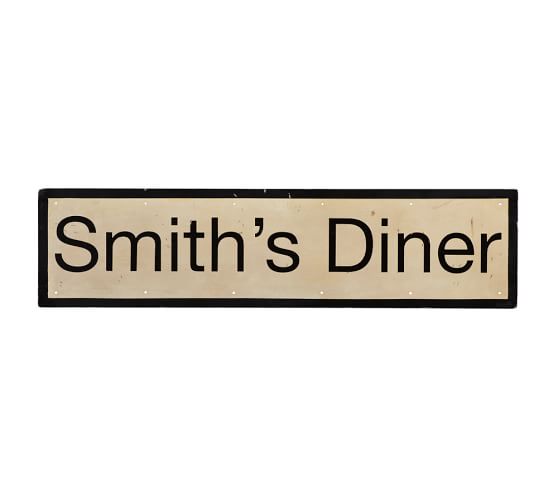 Personalized Blank Sign Pottery Barn