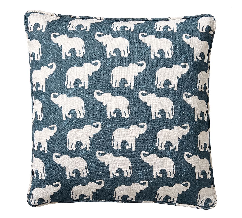 Elephant Printed Pillow Cover