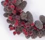 Faux Sugared Berry With Pinecones Wreath &amp; Garland