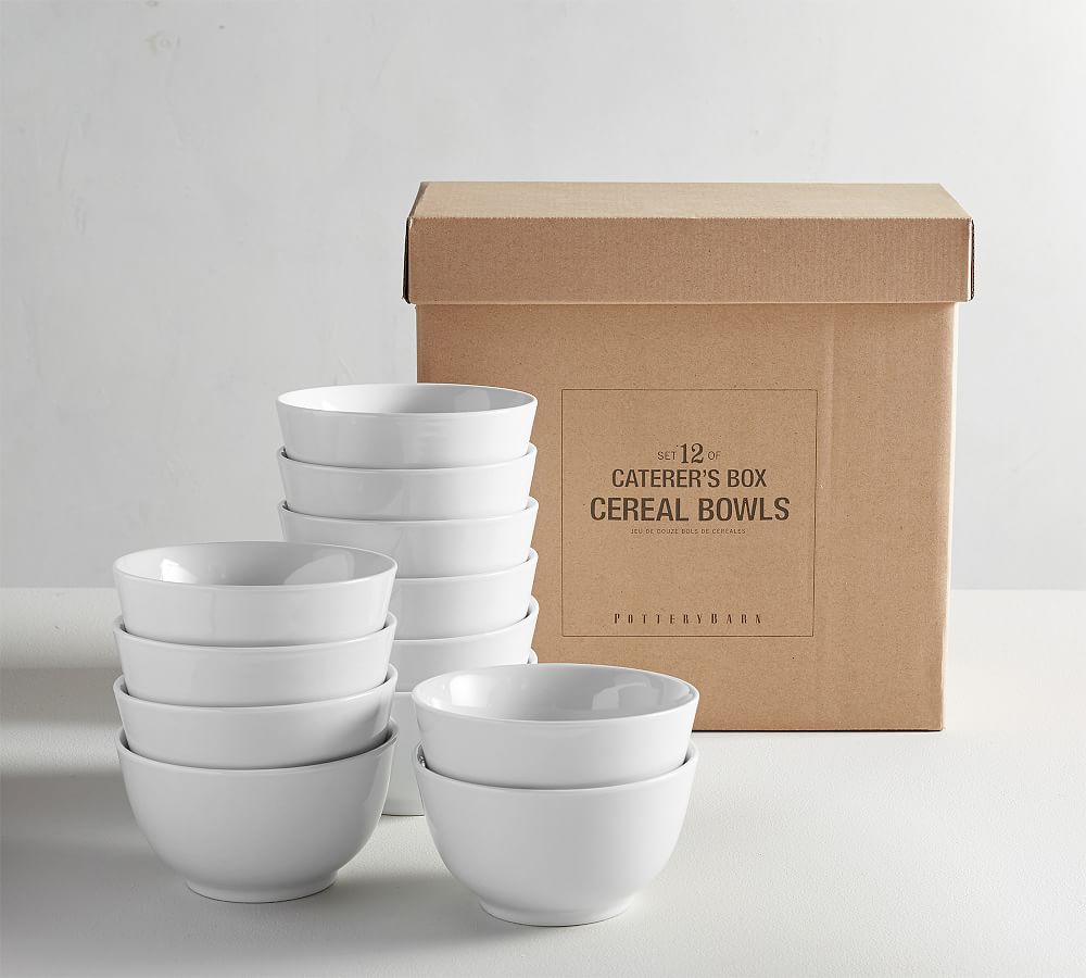 Caterer's Box Porcelain Cereal Bowls - Set of 12