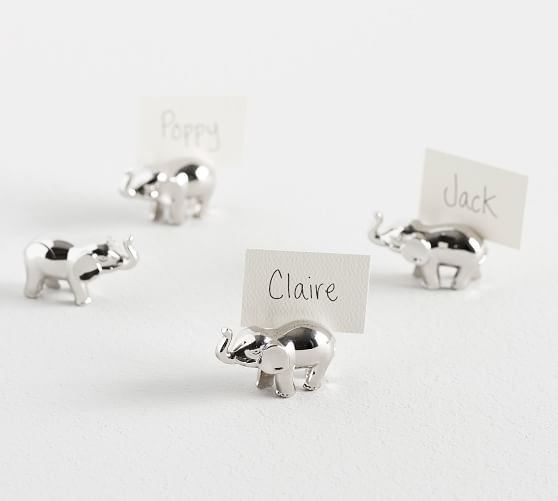 Elephant Place Card Holders, Set of 4 Pottery Barn